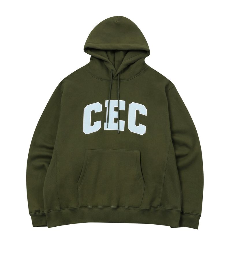 CEC ARCH LOGO HOODIE(KHAKI)