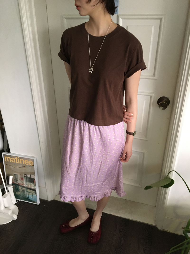 Merry Flower Frill Skirt (2color)