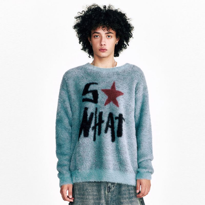 Sserpe（セルぺ）の「So What Hairy Knit Sweater Turquoise（Tops）」
