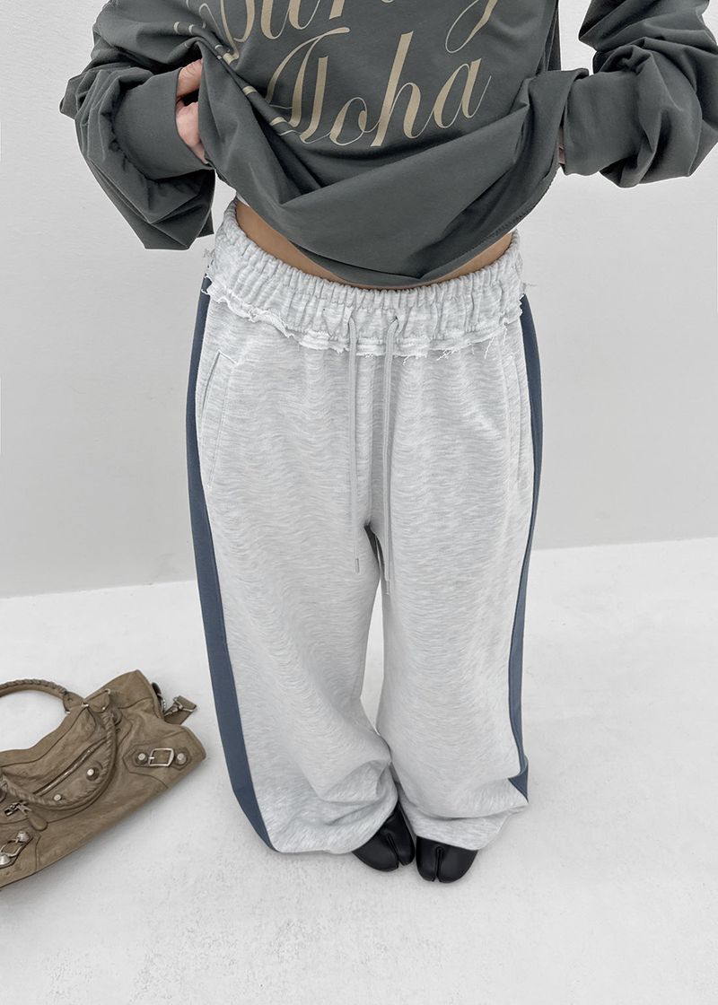 BLACKUP（ブラックアップ）の「[MADE] Wirano Color-Block Wide Banded Pants（Pants）」