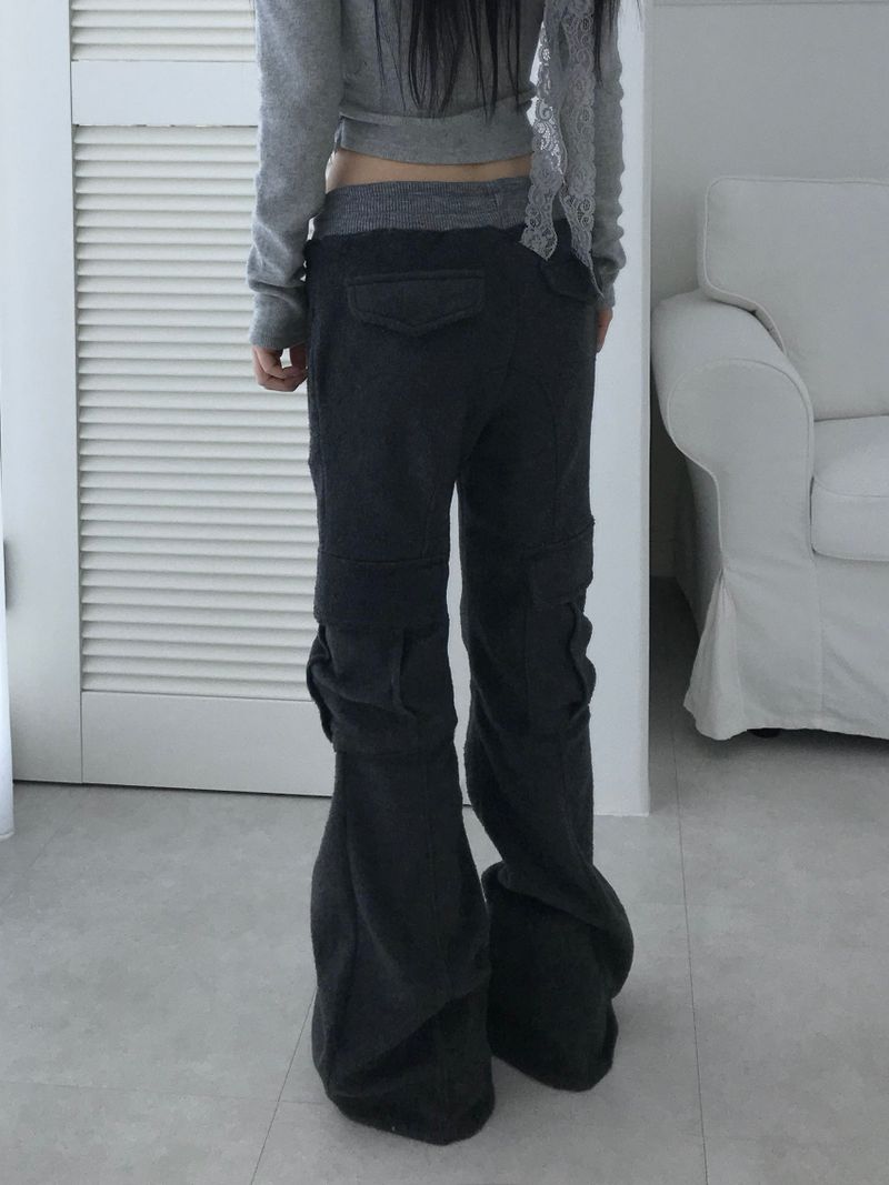 baby cargo fur bootcut pt(2color)