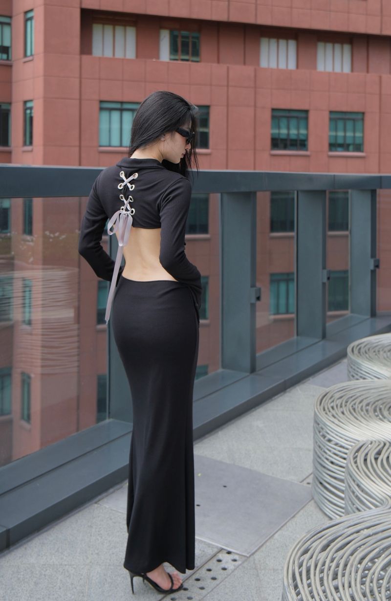 ATLU - Piercing - Knit dress (black)
