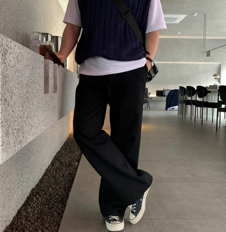 LOOKPLE（ルックプル）の「ジーニー 366 コットン バンディング ワイドパンツ（パンツ）」