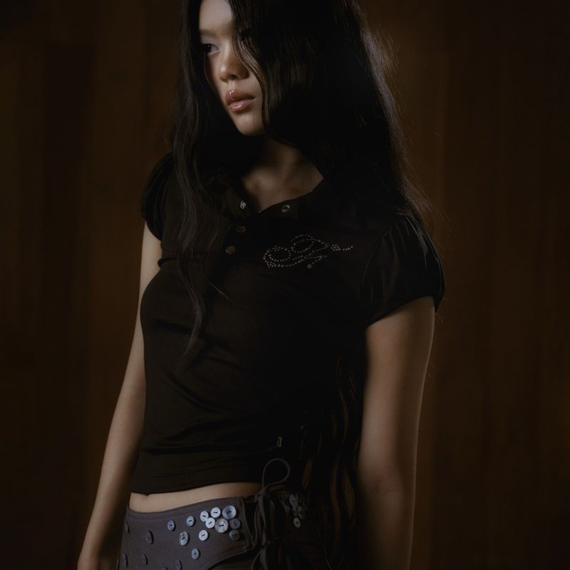  NYRA POLO TOP_BLACK
