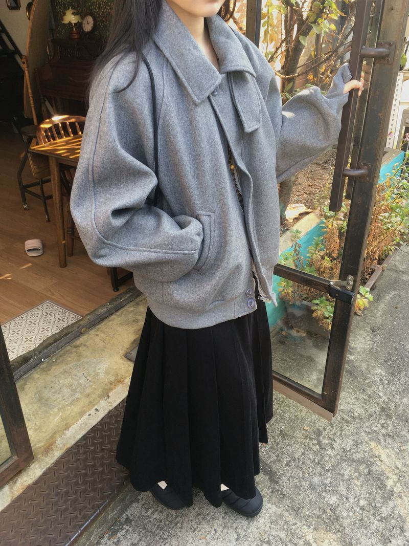 Handwarmer Wool Blouson