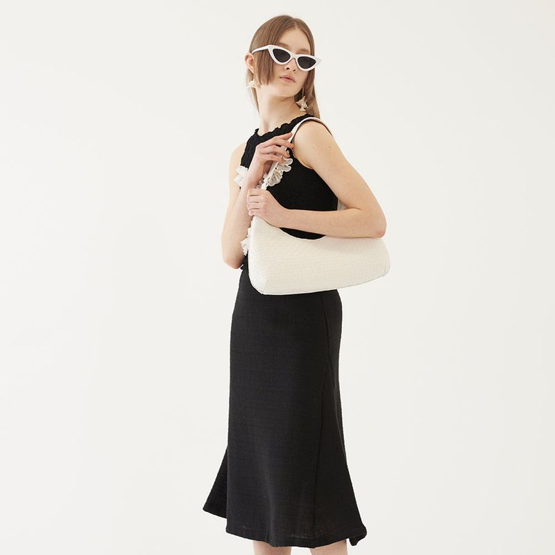 CURVED SHAPE BAG (IVORY)