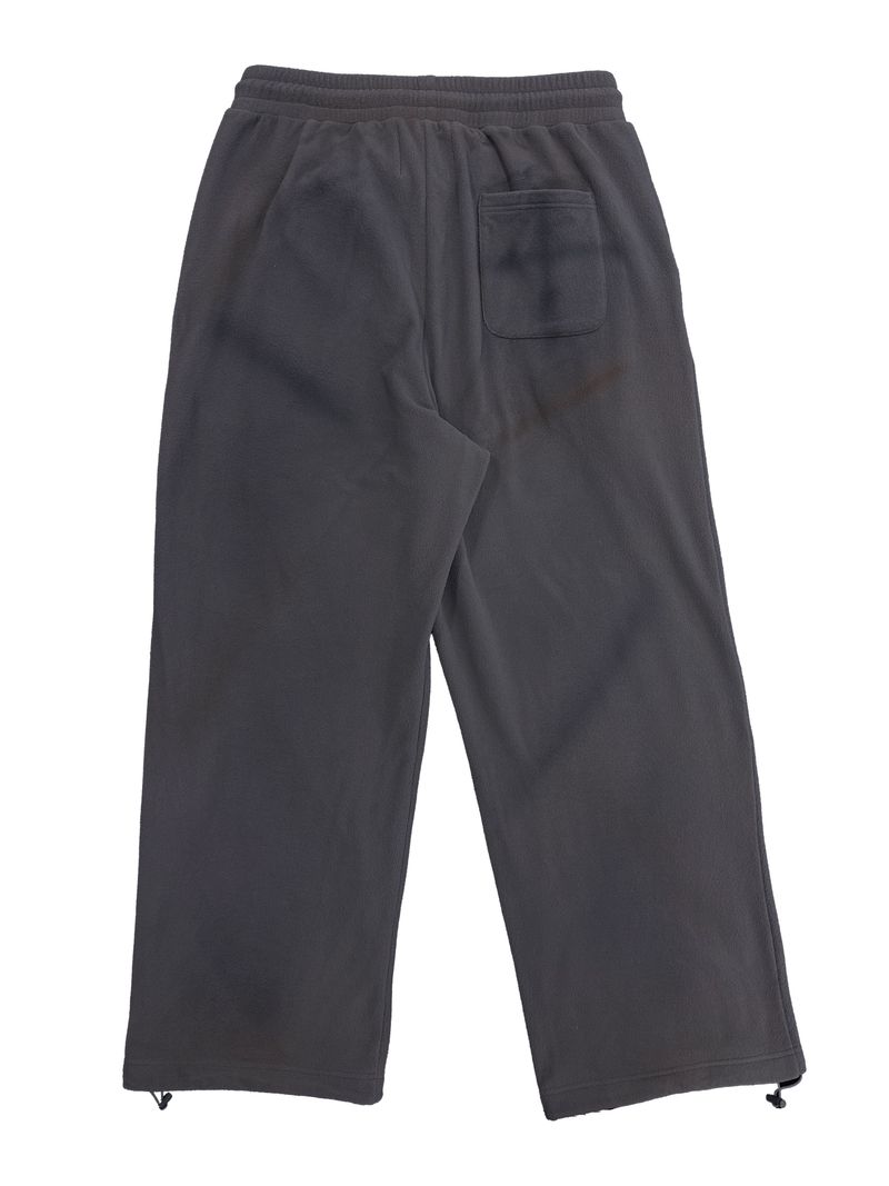 FLEECE SPRAY-DIRT CROSS LINE HEM DRAWSTRING ADJUSTABLE SWEATPANTS