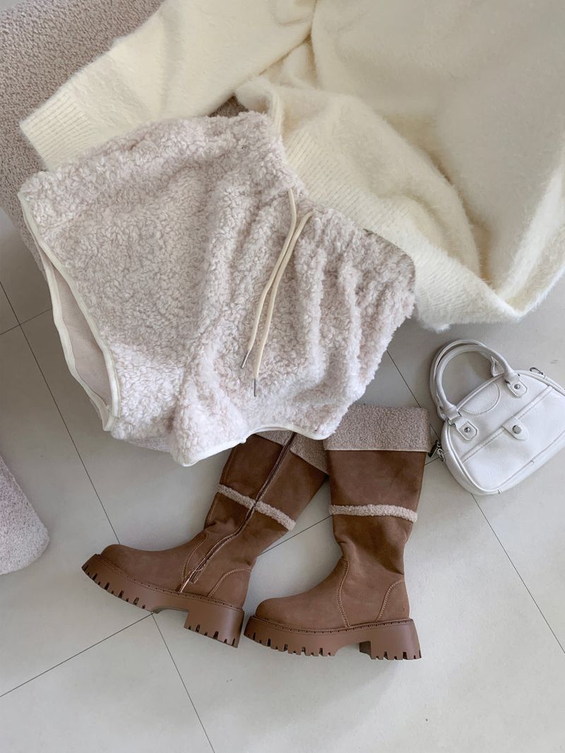 Muffin Roll Suede Dumble Ugg Long Boots (2 colors)