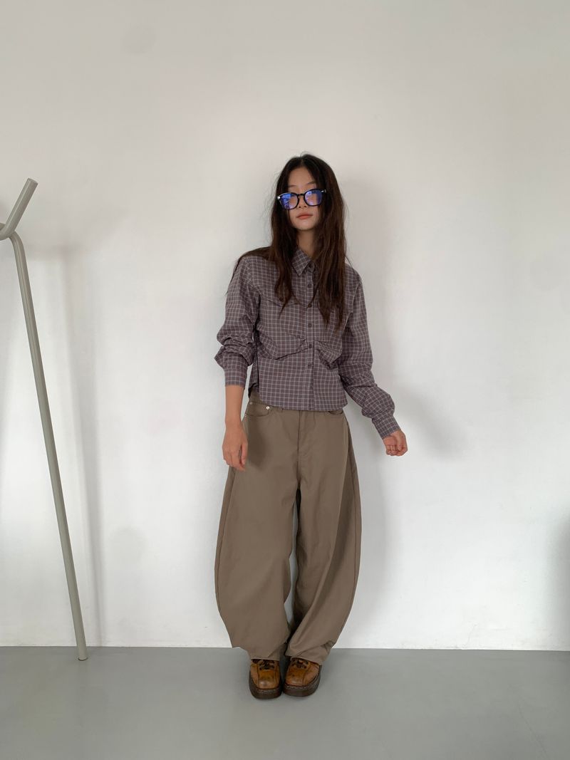 EMBO BACK BIJO CURVED PANTS (3C)