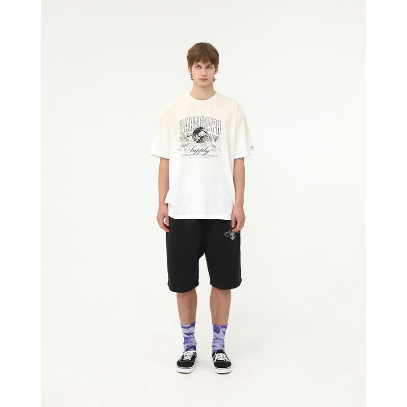 P EMBLEM HALF PANTS