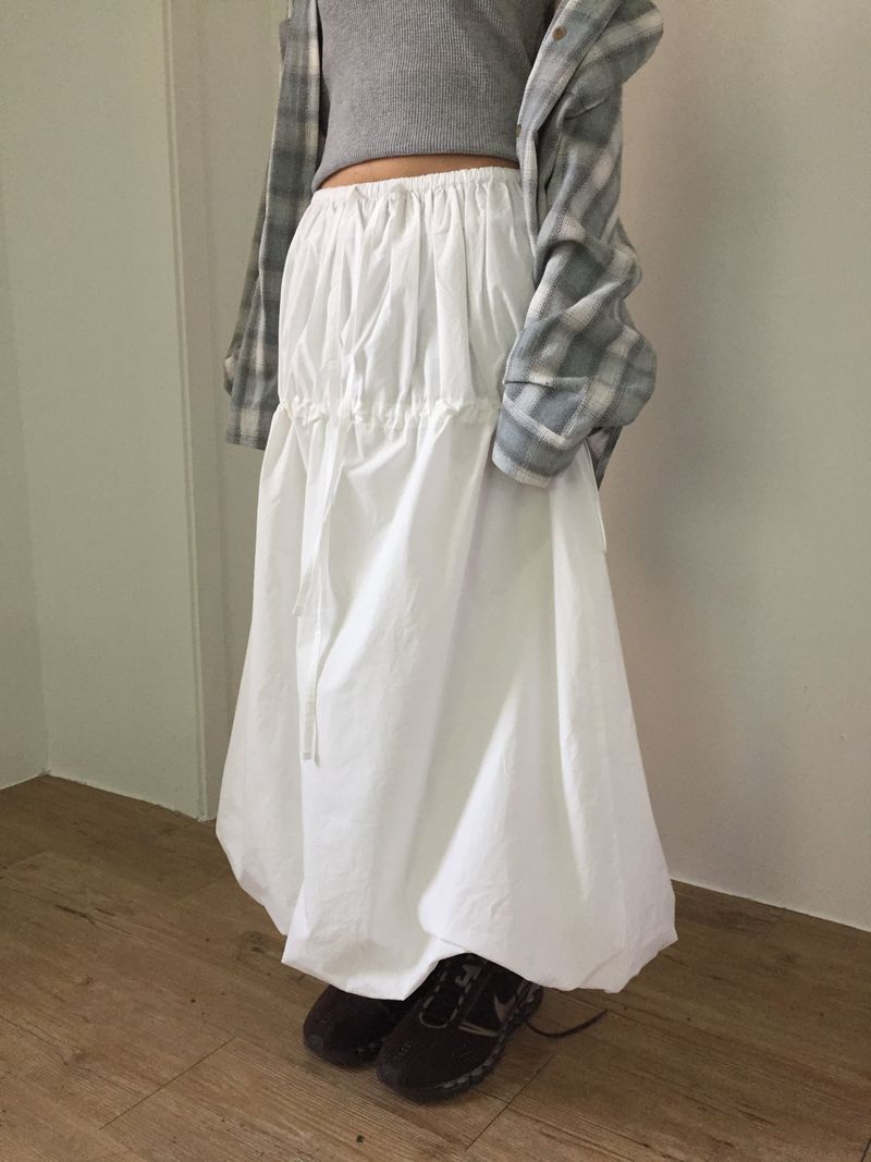 Stopper Nylon Balloon Skirt (2color)