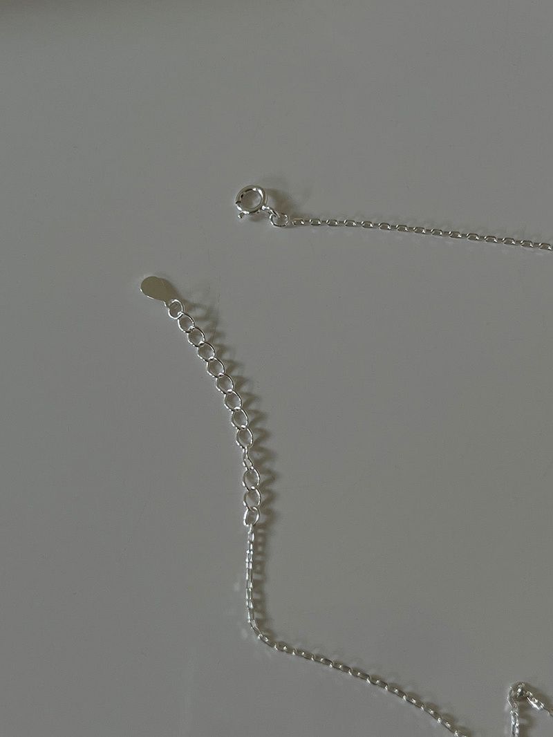 [92.5 silver] Tear drop necklace