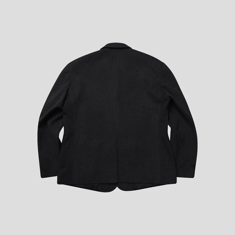 ASCLO Wool Herringbone Retro Jacket & Pants (Charcoal)