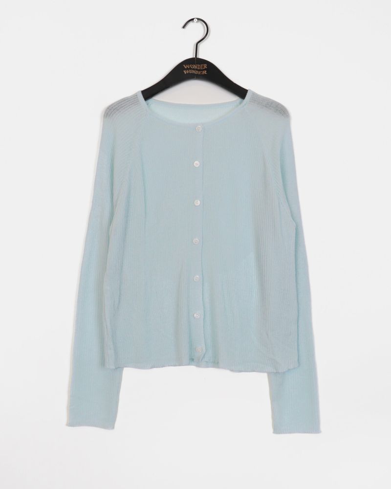 Floin Sheer Ribbed Cardigan