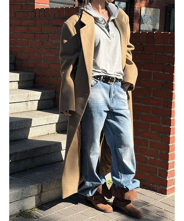 [Unisex] Max double long coat(2color) 