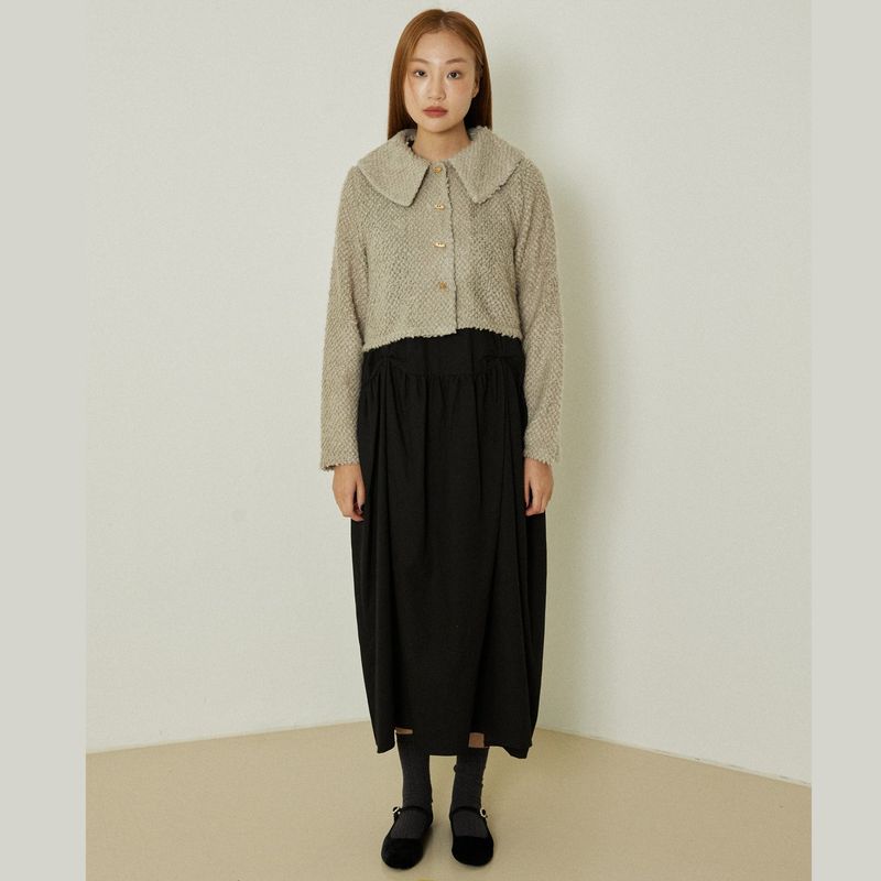 Azure short cardigan (brown)