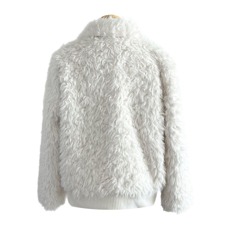 Luv Snowy Collar Fur Zip-Up Jacket