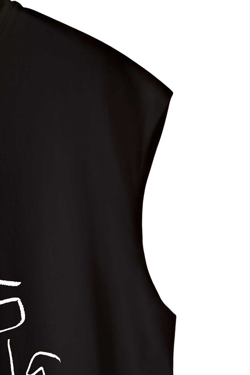 NO SLEEVE PRINT TEE