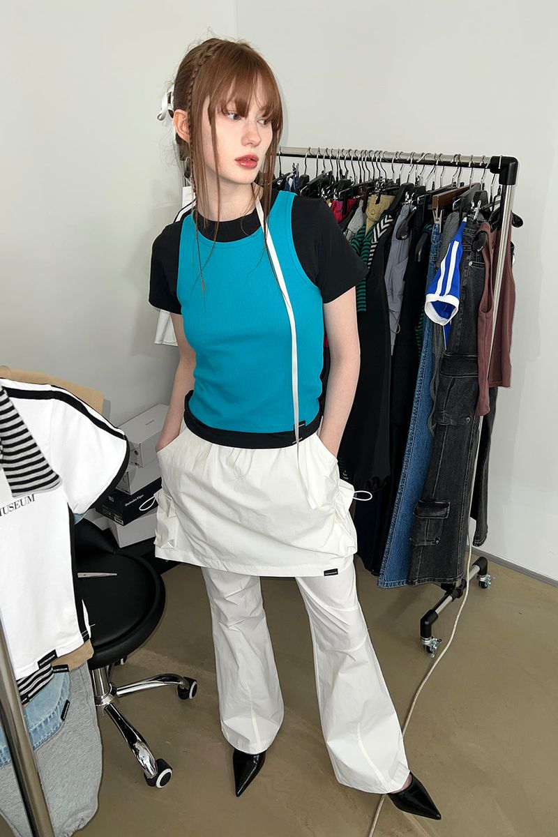COLORS SKIRT PANTS (WHITE)