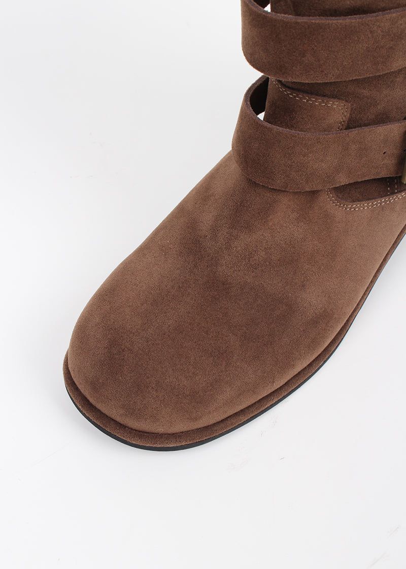 SUEDE BELT MIDDLE BOOTS