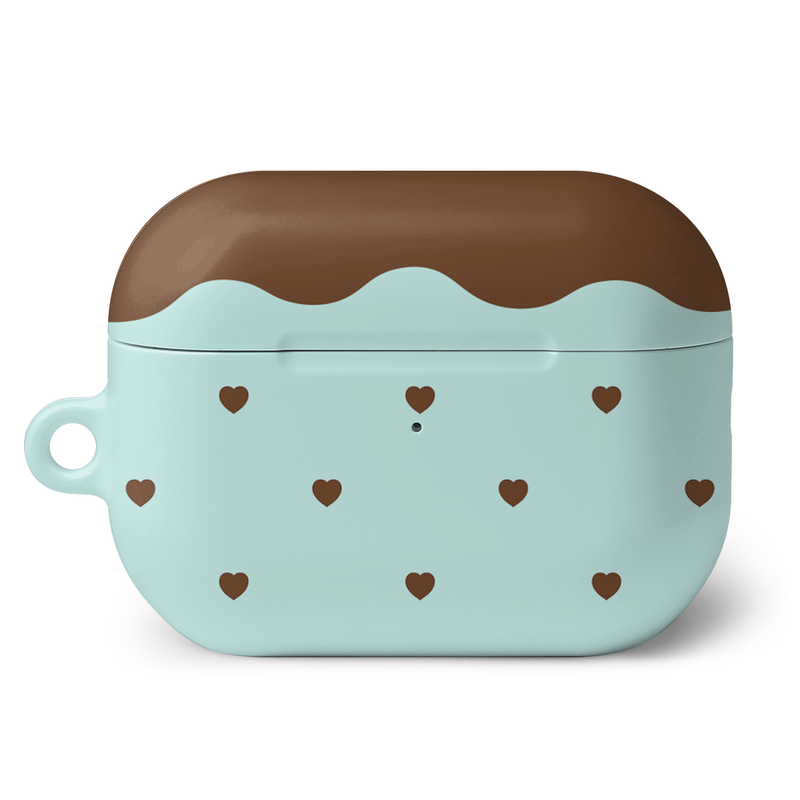 mi ❤︎ littleboutique（ミ❤︎リトルブティック）の「ミントチョコフォンデュ エアポッズケース - グリーン（スマホグッズ/小物）」