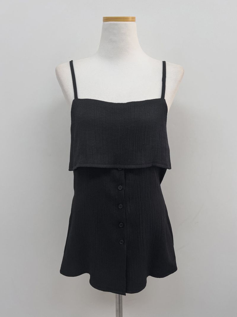 Attention Pleated Layered Bustier