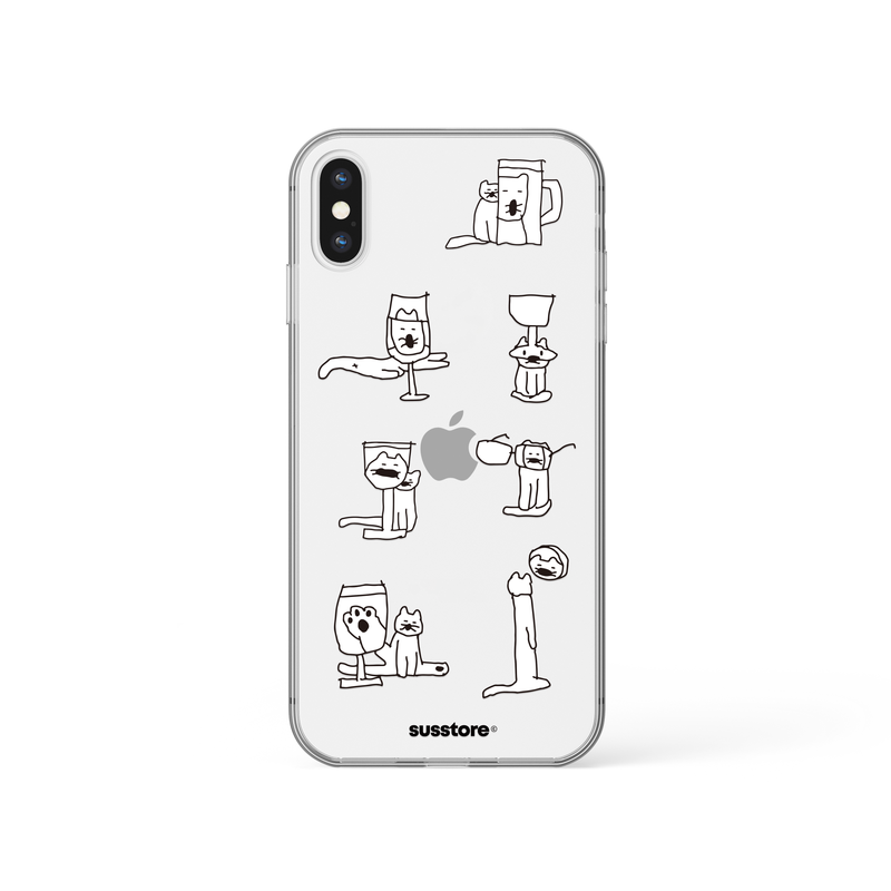 susstore(ソスストア)の「Deformed Cats phone case(Smartphone Accessories)」