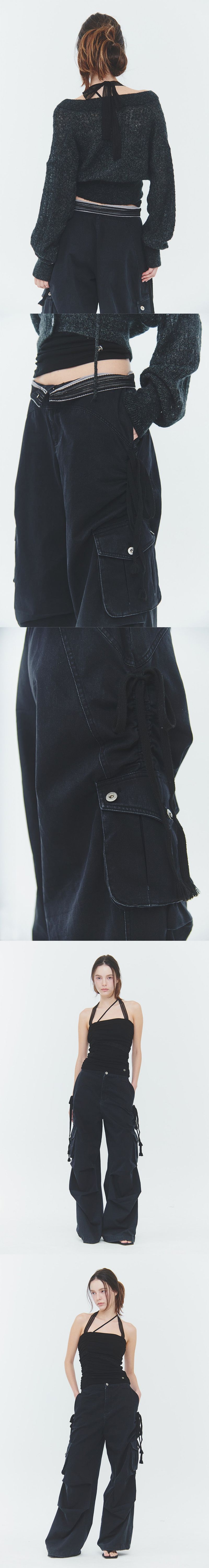 SARA CARGO PANTS black