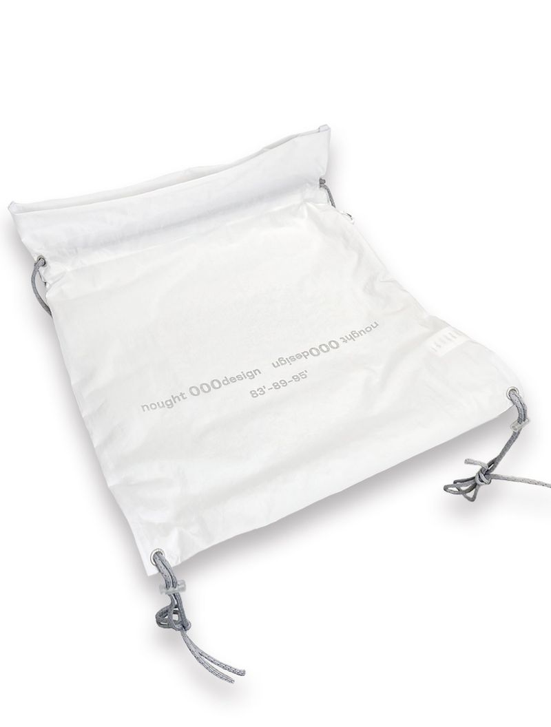 Reverse Logo Gym Sack / White