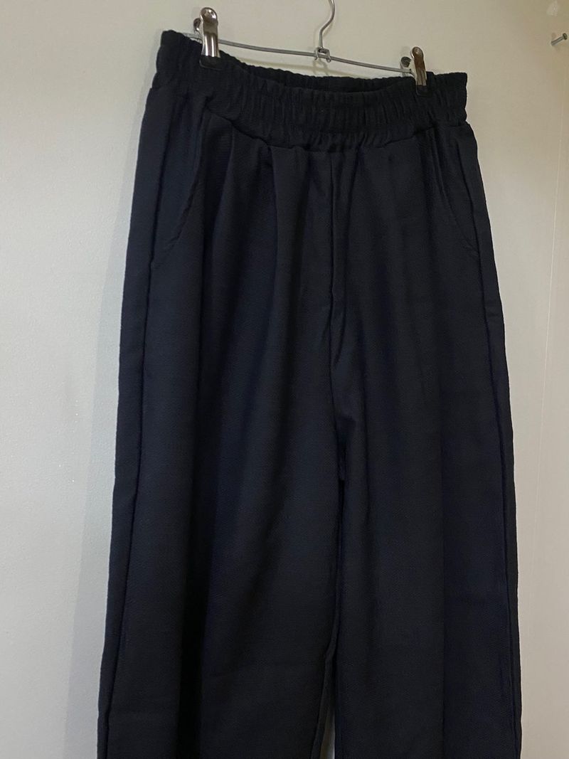 Pastel Balloon Pants White Black 2C