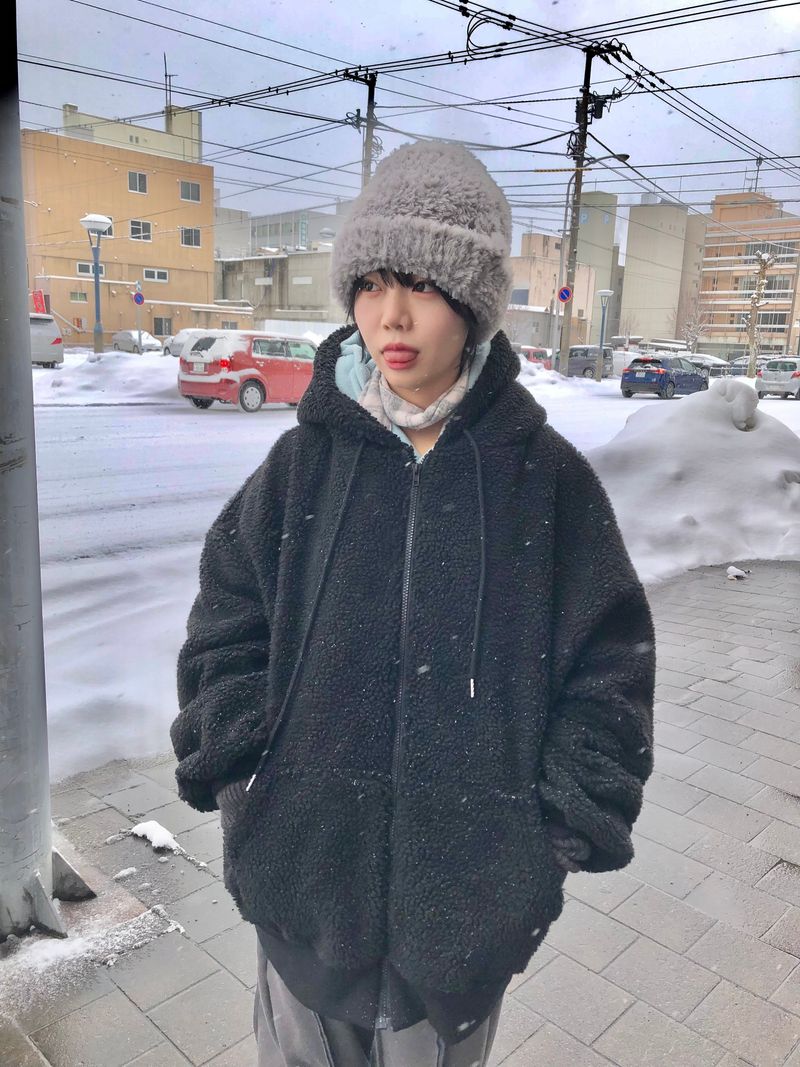 Pori hood zip-up