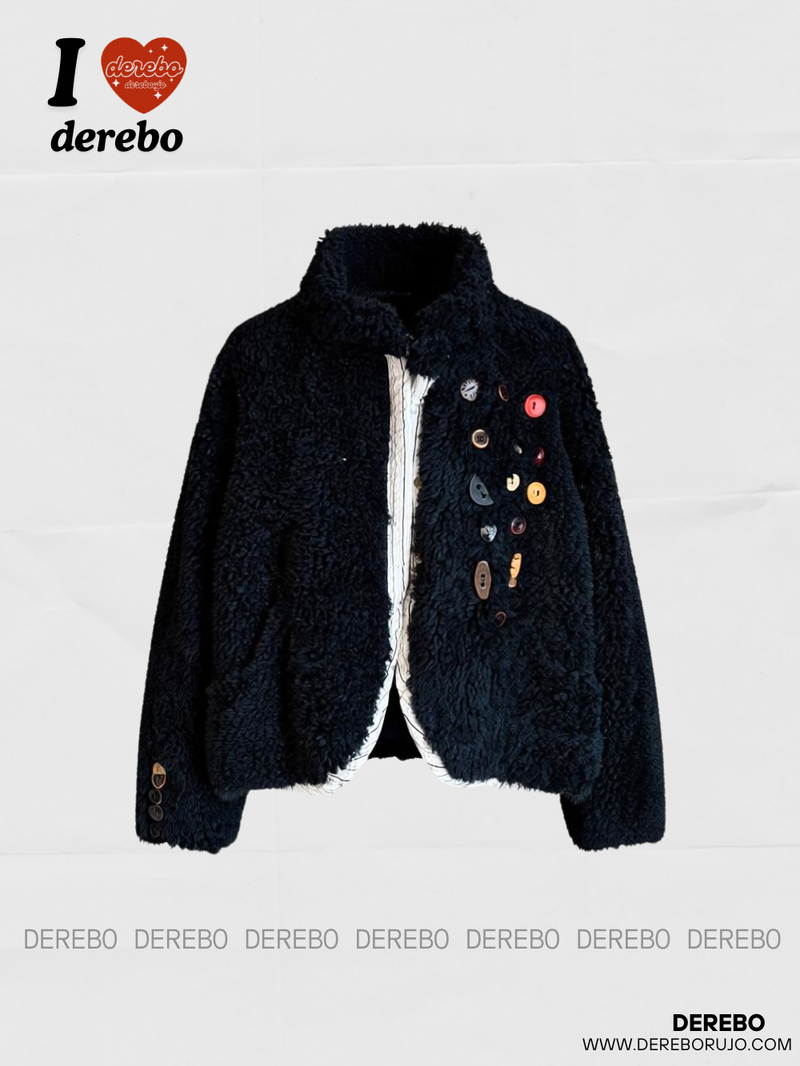 dereborujo（ドレボルゾー）の「Beadsnable wool button fur jacket（Jackets/Outerwear）」