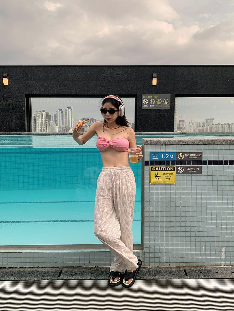 [MADE] REM SEERSUCKER PANTS