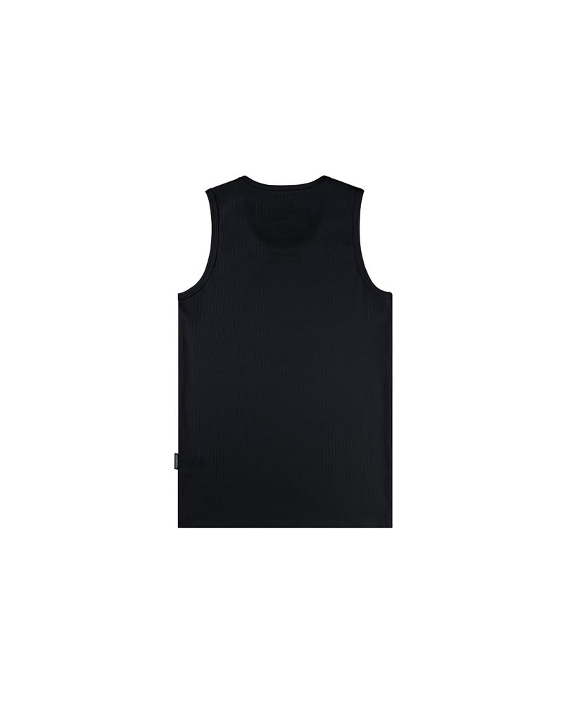 DirtyCoins Printed Label Tank Top Black