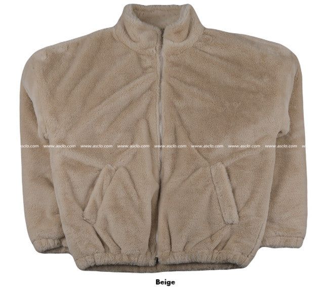 Pleddy Rabbit Fur Zip Up Jacket (5color)