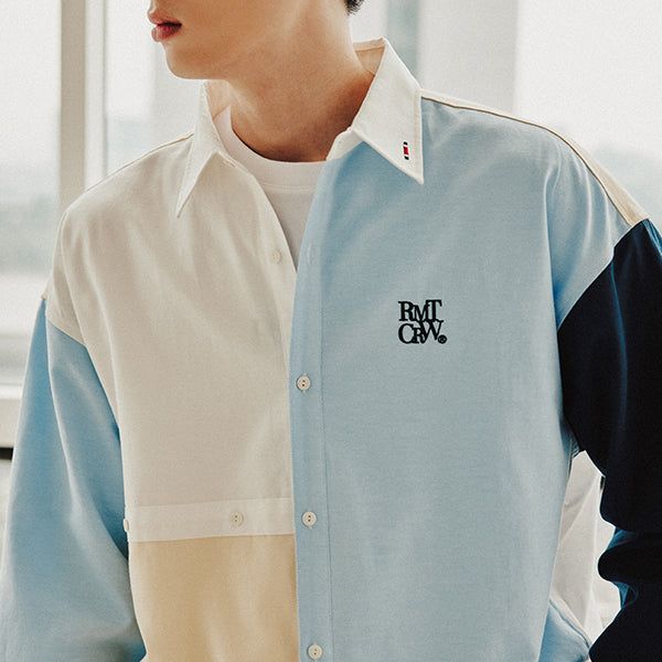 ROMANTIC CROWN(ロマンティッククラウン)の「COLOR MIXED COTTON SHIRT_WHITE(Tops)」