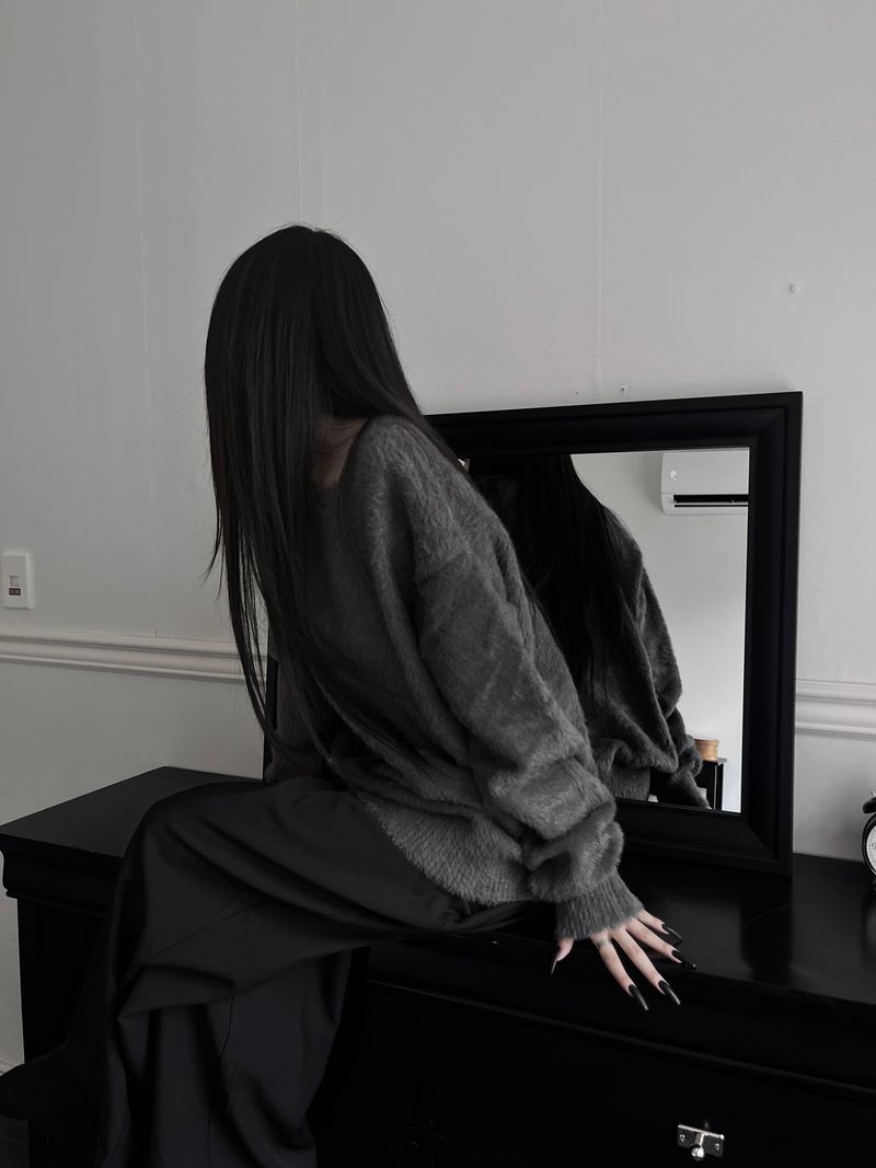 URBAN UNIQUE（アーバンユニーク）の「overfit angora round knit (unisex / 4color)（Tops）」