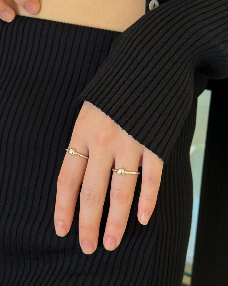 No matter heart ring (silver) *1PCS