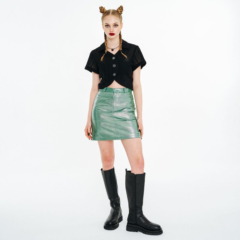 Glitter Coating Skirt [Green]