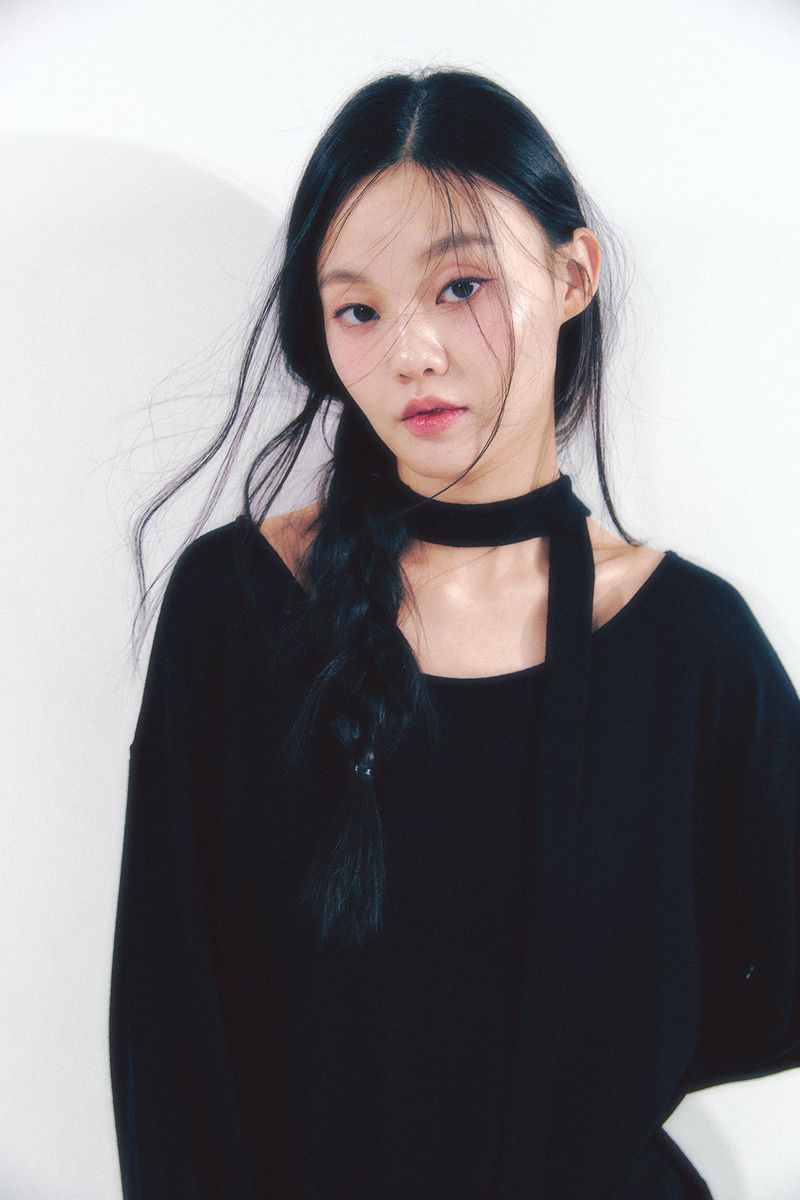 Knit Tie Long Sleeve Set Black