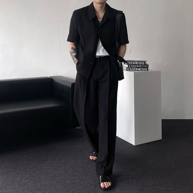 CR Clock Stan Collar Half Crop Jacket (2 colors)