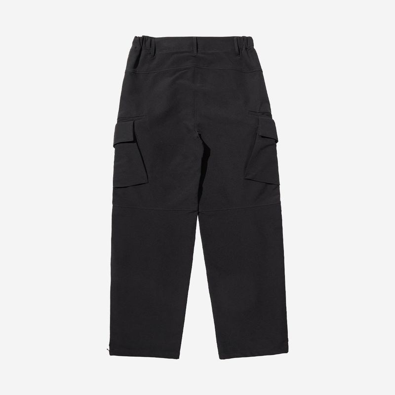 Poly Span Winter Cargo Pants - BLACK