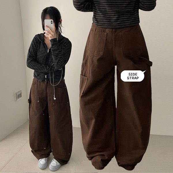 Ricoh Rivet Point Cargo Carpenter Cotton Pants
