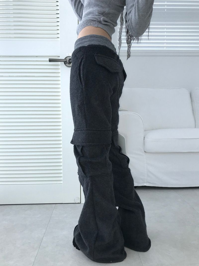 baby cargo fur bootcut pt(2color)