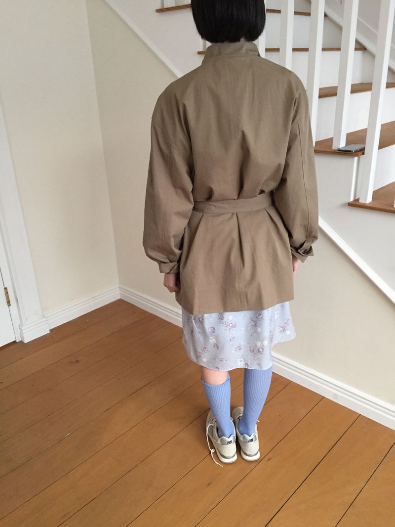 Windsor trench half coat (2color)