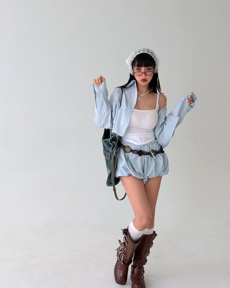 a bunny summer cropped shirt