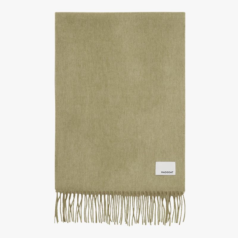 MADGOAT（マッドゴート）の「Wool Woven Scarf Solid_Olive（Fashion Accessories）」