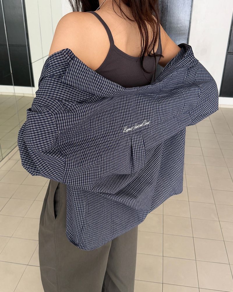 [ORIGINAL] Base Oversized Check Shirt