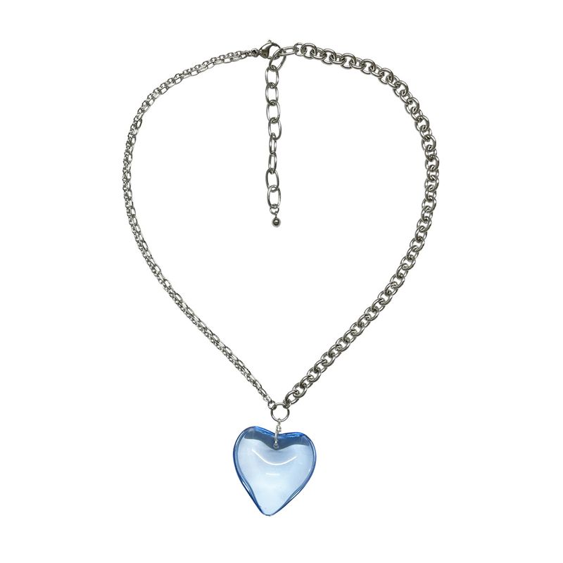 HYONNY.JSG（ヒョニネジャンシング）の「SWEET-HEART Glass Heart Chain Necklaces Clear（Accessories）」