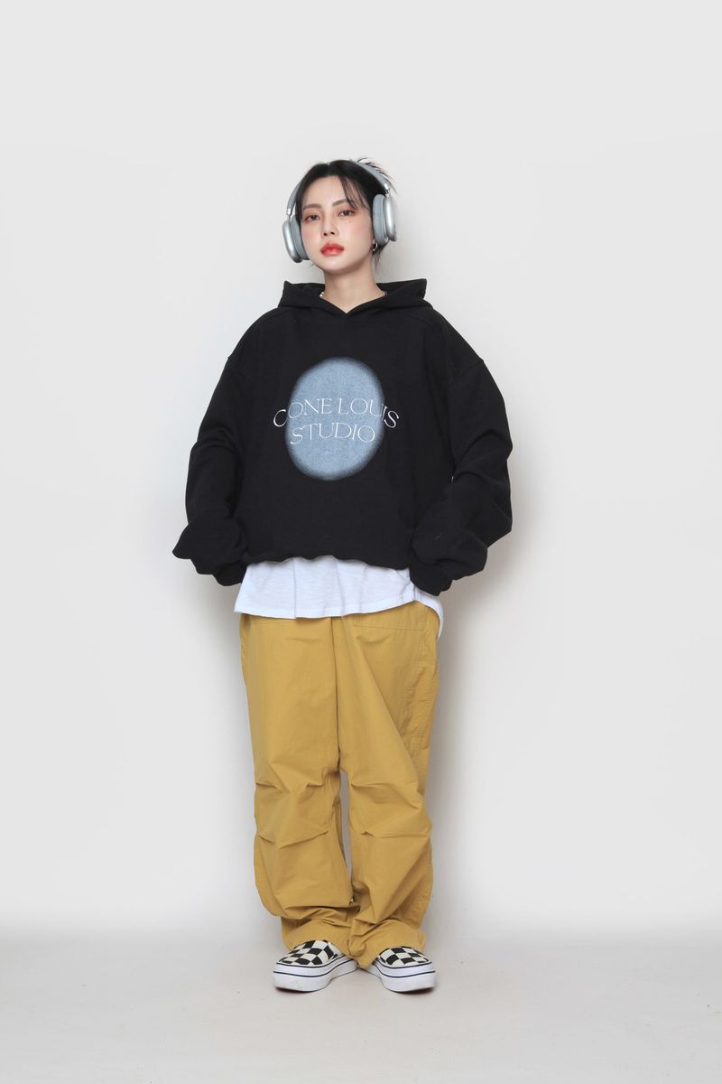 Spray Painting Embroidered Hood